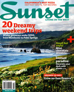 Sunset Magazine, February 2010, page 14
